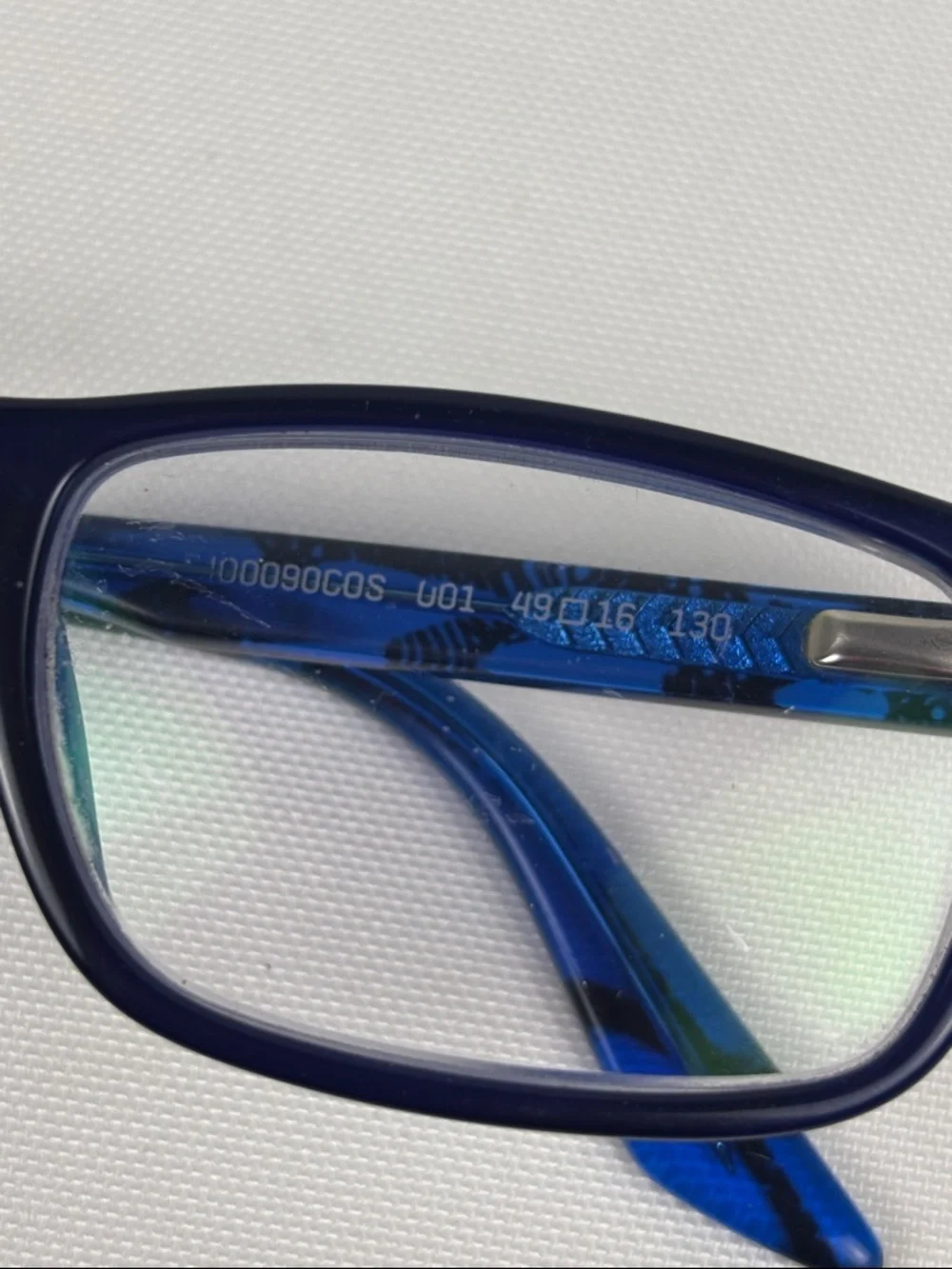 Kids Puma Blue Rectangle Eyeglasses Frames Only with Case